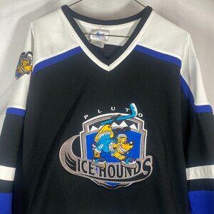 Vintage Black Pluto Ice hounds Jersey - Small